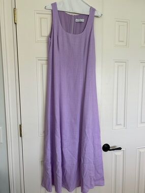 Petal & Pup Lavender Sleeveless A-Line Maxi Dress